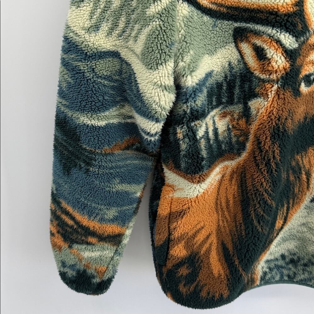 National Park Foundation Rocky Mountain National Park deer print fleece 1/4 zip - Picture 3 of 6